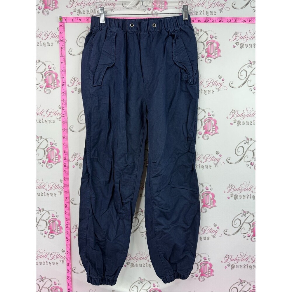 GAP pants joggers dyed blue Navy Cargo Joggers